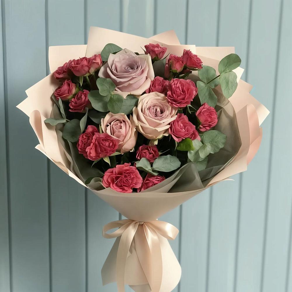 Букет цветов из: Гвоздики и Розы в Засосне