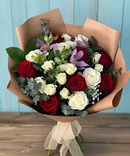 Букет цветов из:  Розы и Альстромерии в Засосне