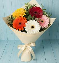 Букет цветов из:  Герберы в Засосне