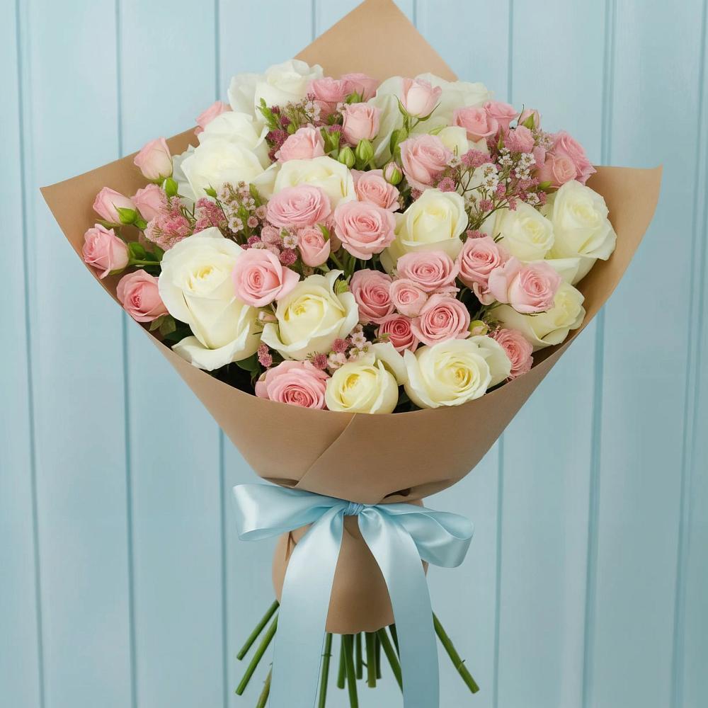 Букет цветов из: Розы в Засосне