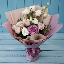 Букет цветов из:  Розы и Лизиантусы в Засосне