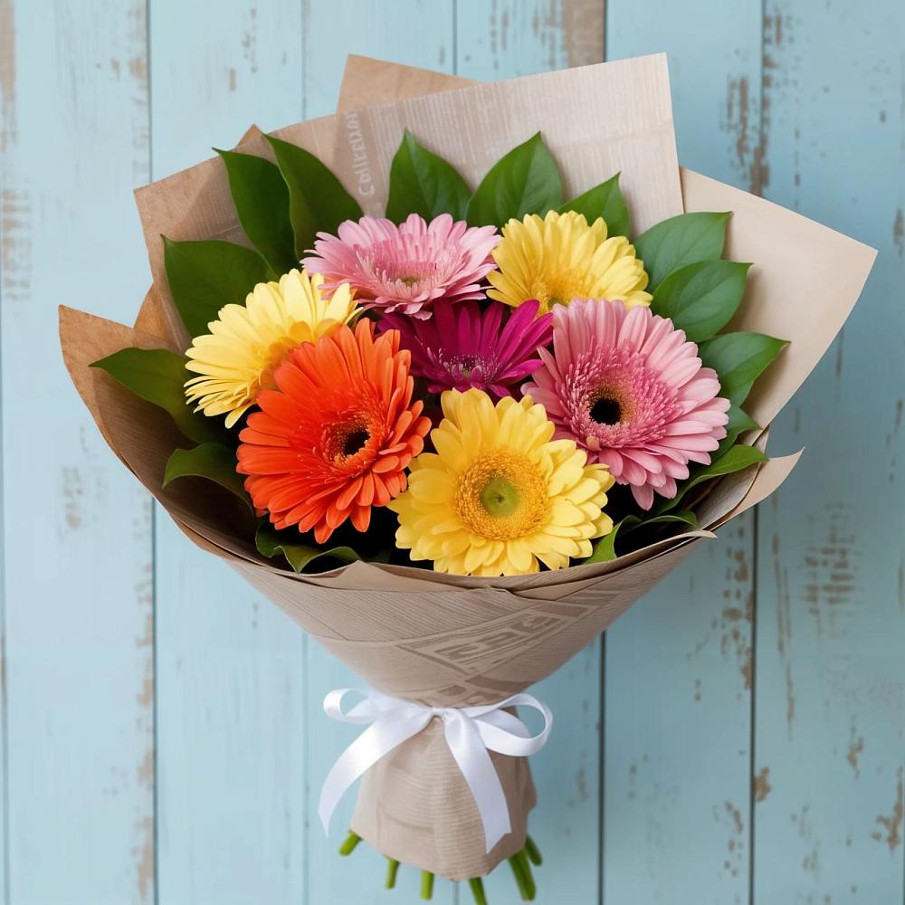 Букет цветов из: Герберы в Засосне