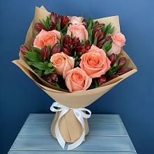 Букет цветов из:  Розы и Альстромерии в Засосне