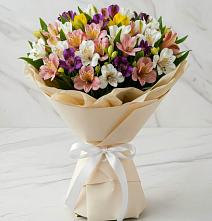 Букет цветов из:  Альстромерии #REPLACE_PRED# Засосне