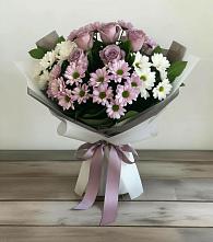 Букет цветов из:  Хризантемы и Розы в Засосне