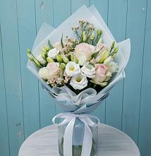 Букет цветов из:  Розы и Лизиантусы в Засосне