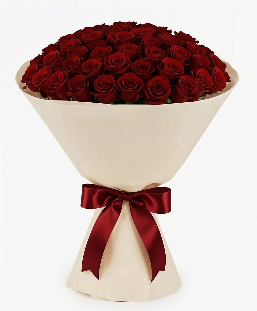 Букет 101 Бордовая роза Блэк Бакарра в Засосне